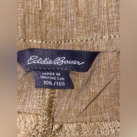 Eddie Bauer Men Short Water Resistance Stretch Woven Tech XXL Gorpcore UPF50 NEW - Picture 3 of 9